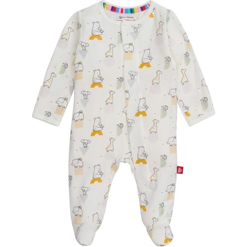 Magnetic Me Boys Modal Magnetic Baby Footie Pajamas | Silky Soft Modal Fabric | Baby Sleepers Available in Sizes PRE - 24M
