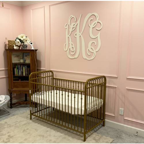Crib Monogram, Wooden Initials for Nursery, Wooden Monogram Wall Hanging, Crib Wall Hanging, Personalized Nursery Decor