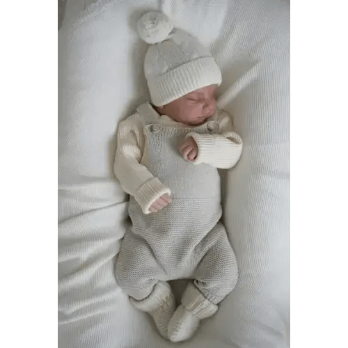 Luna + Luca | Natural Knit Overalls