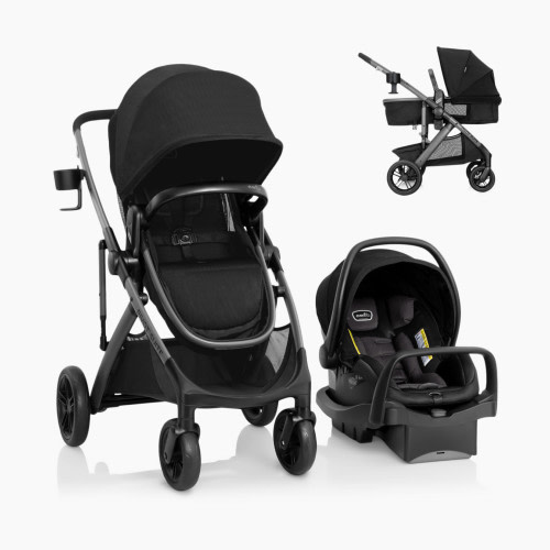 Evenflo Pivot Suite Modular Travel System w/Litemax - Dunloe Black