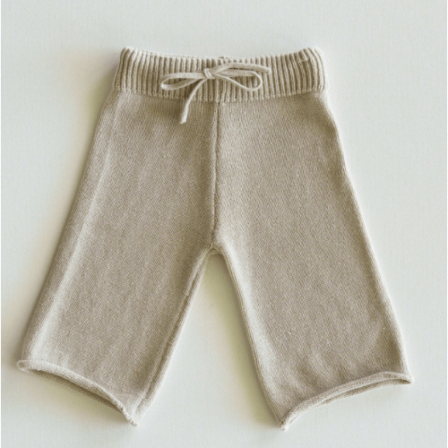 Organic Knit Wideleg Pant