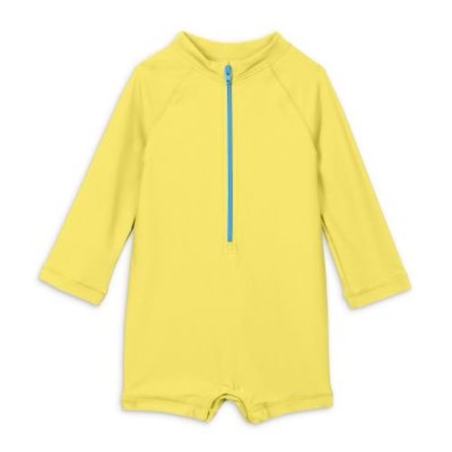 Primary Baby One-Piece Rash Guard in Banana Size 3-6 Months
