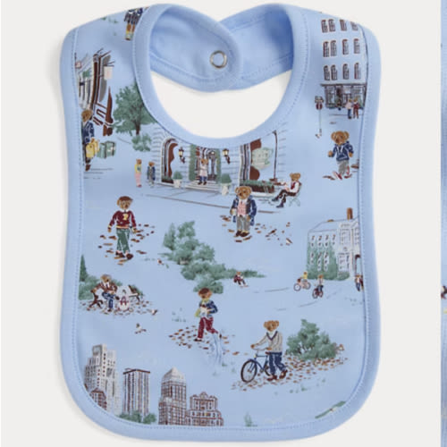 Polo Bear Cotton Interlock Bib