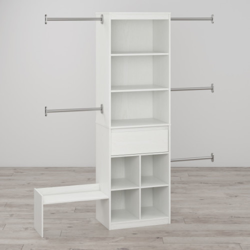Little Seeds Grow with Me Adjustable Closet - White