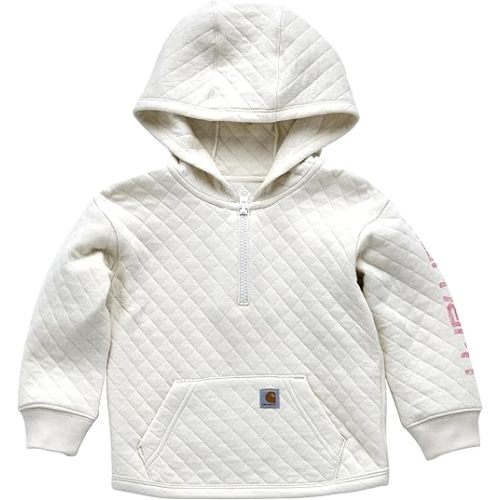 Carhartt Girls' Long-Sleeve Half-Zip Hooded Sweatshirt