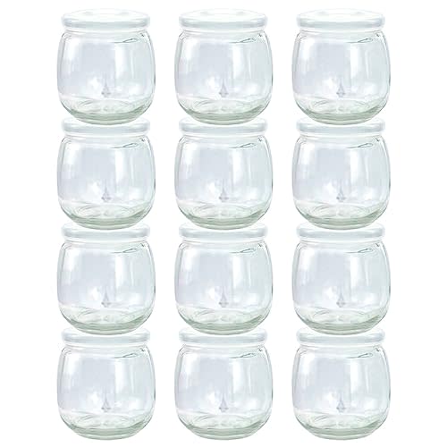 TOFOAN Baby Food Storage Containers,12 Pack Baby Food Containers with Lids,6 oz Glass Baby Food Jars,Small Snack Containers for Toddlers,Thickened Baby Food Storage Containers for Infant and Baby