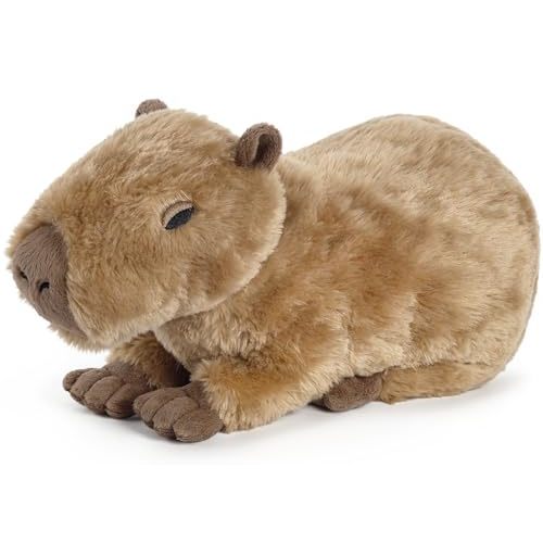 Capybara Stuffed Animals, Microwavable Stuffed Animal Adorable Fluffy Capybara Plush for Warmth Comfort, Heatable Coolable Lavender Scent Toy, Cute Soft Plushie Gift for Kids Adult & Children Boy Girl