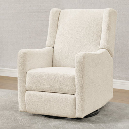 Mercer Electronic Power Recliner and Swivel Glider with USB Port in Performance Fabric, Pearl | Wayfair