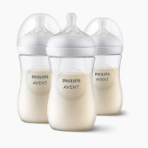 Philips Avent Natural Baby Bottle with Natural Response Nipple - Clear, 9 Oz, 3