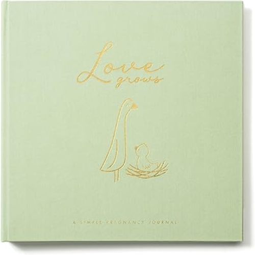 Lucy Darling Pregnancy Journal & Memory Book Moss Green, Mom & Baby Diary, Pregnancy Must Haves for Expecting First Time & Experienced Moms, Maternity Milestone Gifts, Premium Baby Book Keepsake