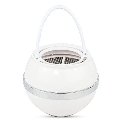 Crystal Quest White Bath Ball Water Filter Reduces Contaminants for Softer, Smoother Skin - BPA Free