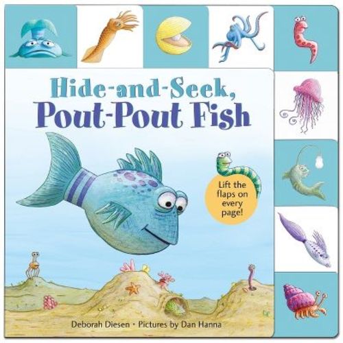 Lift-The-Flap Tab: Hide-And-Seek, Pout-Pout Fish - (Pout-Pout Fish Novelty) by Deborah Diesen (Board Book)