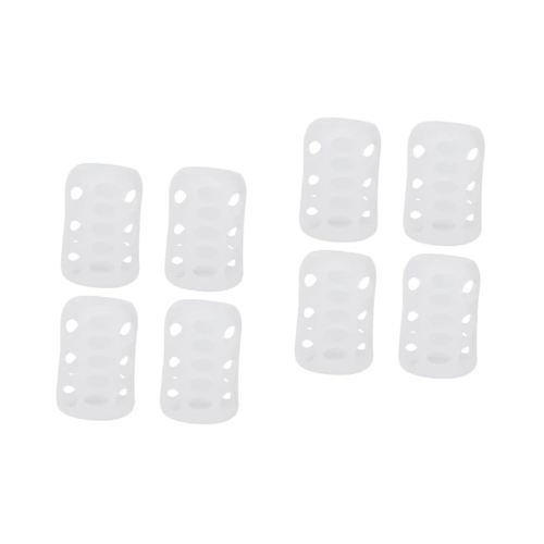 8 Pcs Bottles for Baby Bottle Case Nursery Bottle Sleeves Pigeon Supplies Silicone Baby Bottle Cover Feeding Baby Bottle Sleeve Milk Bottle Glass White