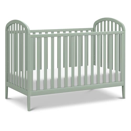 DaVinci Beau 3-in-1 Baby Crib Convertible to Toddler Bed, Daybed - Durable & Easy to Assemble - GREENGUARD Gold Certified - 4 Adjustable Mattress Heights, Conversion Kit Sold Separately - Light Sage