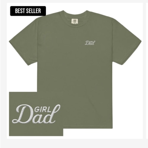 Girl Dad Embroidered Tee