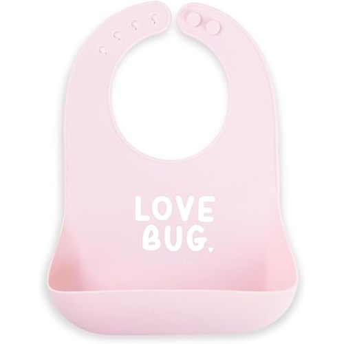 Bella Tunno Baby Bib for Eating, Waterproof Silicone Bib with Large Food Catcher, Adjustable Fit for Babies 4-12 months & Toddlers 1-3 Years, Boys & Girls