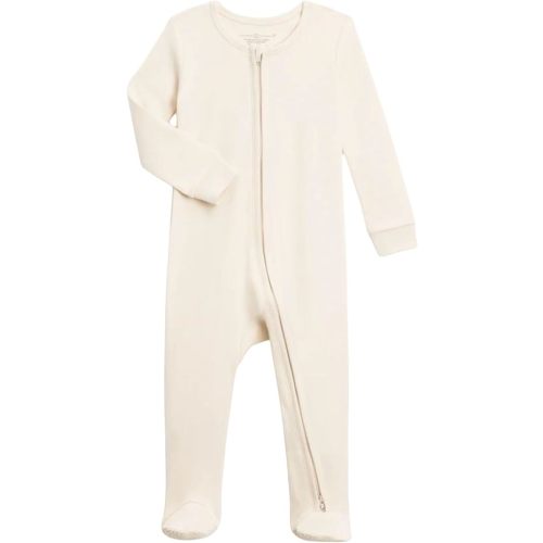 Colored Organics Baby Organic Cotton Peyton Zip Up Footed Sleeper