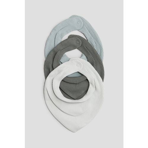 3-PACK RIBBED TRIANGULAR SCARVES