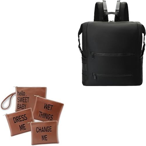 Diaper Bag Backpack,Large Neoprene Baby Bag Diaper Bag Organizing Pouches