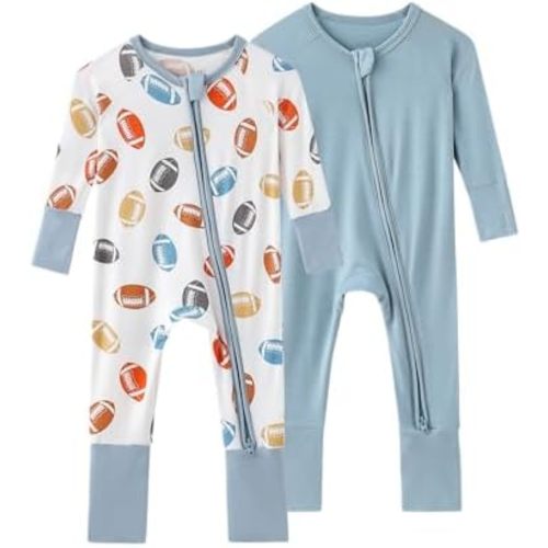 Bamboo Viscose Baby Pajamas Boys Girls Zippy Pjs Sleep 'N Play Romper - 0-24 Months
