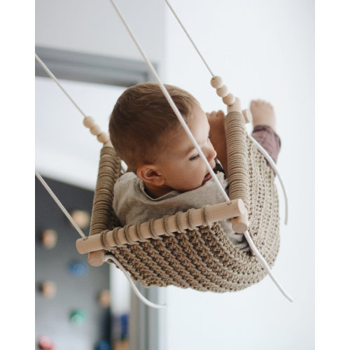 Baby swing, kids swing, crochet handmade baby swing chair, hammock chair, baby shower gift, indoor swing, cotton rope crochet swing,schaukel