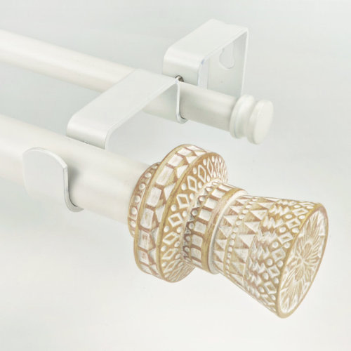 Loon Peak® Kanessha Double Curtain Rod & Reviews | Wayfair