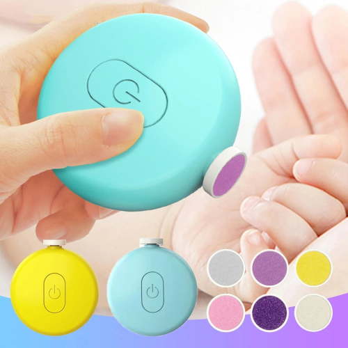 LNKOO Baby Nail Trimmer, Electric Baby Nail File Safe Clippers with 6 Grinding Pads , Trim Polish Grooming Kit for Newborn Infant Toddler or Adults Toes Fingernails Care
