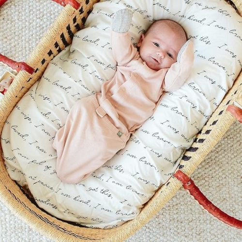 Bamboo Cotton Baby Gown - 0-3 Months - Rose
