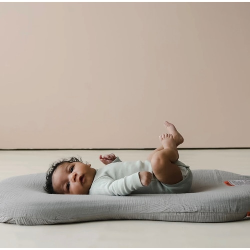 Snuggle Me Lounger Curve Muslin Cover | Stone