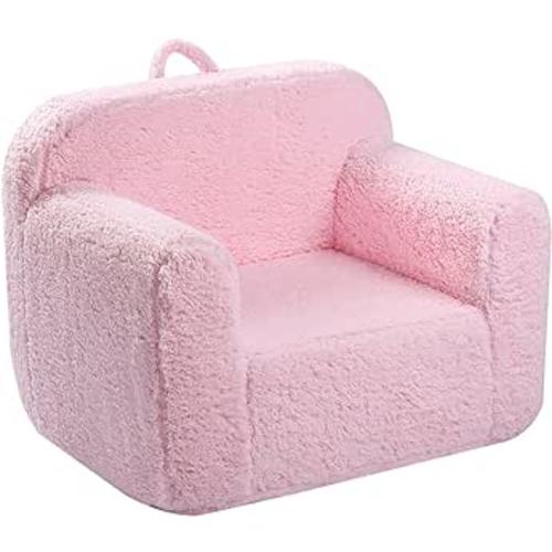 Amazon.com: MOMCAYWEX Kids Snuggly-Soft Sherpa Chair, Cuddly Toddler Foam Chair for Boys and Girls, Pink : Home & Kitchen