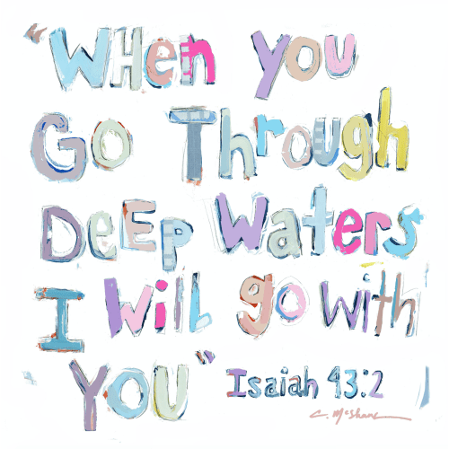 "Isaiah 43:2" acrylic block