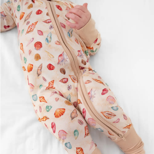 Sea Shells Bamboo Zippered Sleeper