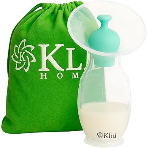Manual Breast Pump – Breast Milk Collector & Feeding Pump | BPA & PVC Free Milk Container with Lid & Stopper for Breastfeeding Moms