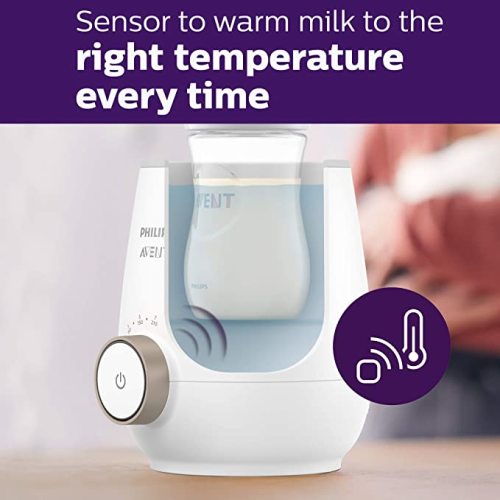 Philips AVENT Fast Baby Bottle Warmer with Smart Temperature Control and Automatic Shut-Off, SCF358/00 - Bottle Warmer Only