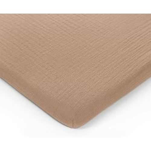 Muslin Fitted Bassinet Crib Sheet - Cedar