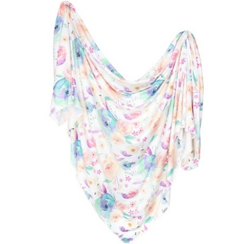 Copper Pearl Bloom Knit Swaddle Blanket, Color: Bloom