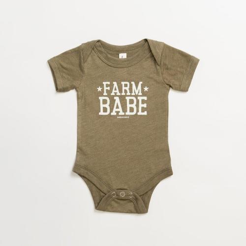 Farm Babe Baby Onesie - Brown Onesie - American Farm Company