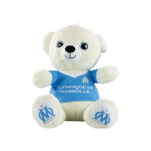 OM Sitting Teddy Bear 18 Cm Olympique de Marseille Official Store