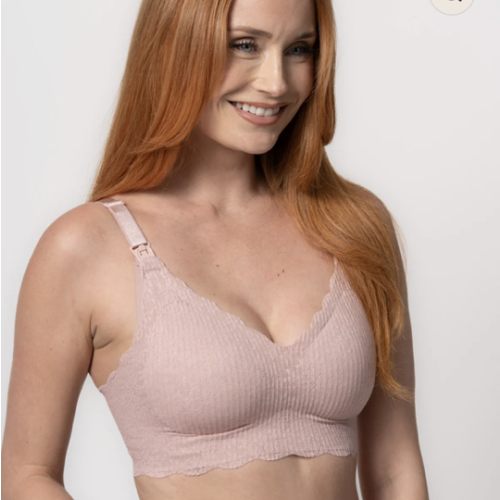 Dusty Rose Lace Nursing Bra