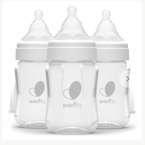 Evenflo Balance + Wide Neck Ventilated Baby Bottles, 6oz 3 Pack, Gas-Free Feeding