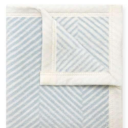 Harborview Herringbone Sky Mini Blanket