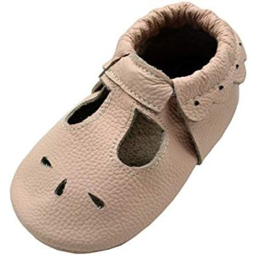 iEvolve Baby Leather Shoes Soft First Walker Shoes Crib Shoes Moccasins for Toddlers