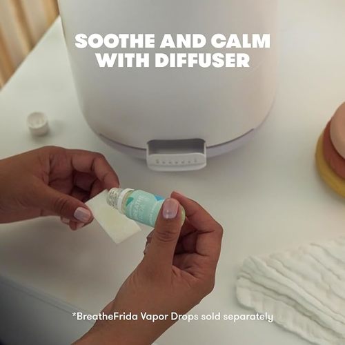 Frida Baby 3-in-1 XL Top Fill Humidifiers for Bedroom, 6L Tank Cool Mist Humidifier for Large Rooms + Diffuser, Nightlight, Auto Shut-Off, Quiet, Carry Handle, Night Light, Essential Oil Diffuser - 1.6 Gallon Tank (6.0 Liter Tank)