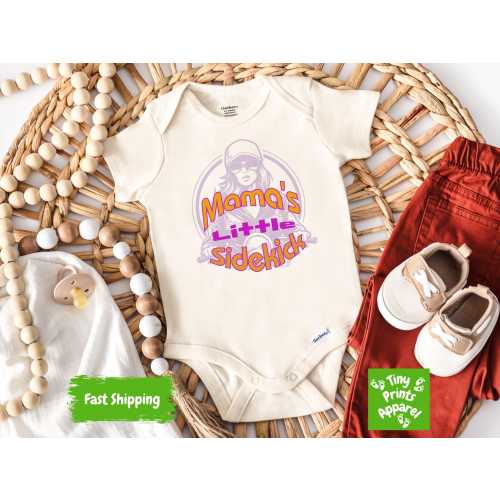 Mama&#39;s Little Sidekick ONESIE®, Retro Motorcycle Baby Outfit Baby Gift For New Mom Baby Gift for New Parents Biker Newborn Baby Shower Gift