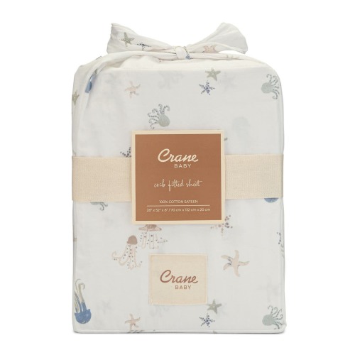 Cotton Sateen Fitted Crib Sheet
