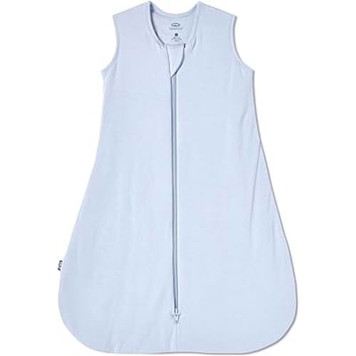 HALO Sleepsack Supersoft Wearable Blanket, Viscose Made from Bamboo, Sleeping Bag for Babies, 1.5 TOG, 0 – 6 Months, Small, Blue Fog