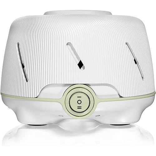 Yogasleep Dohm (White,Green) The Original White Noise Machine, Relaxing Natural Sound from a Real Fan, Noise Cancelling for Office Privacy, Sleep Aid for Adults & Baby, Travel Size Pink Noise Machine