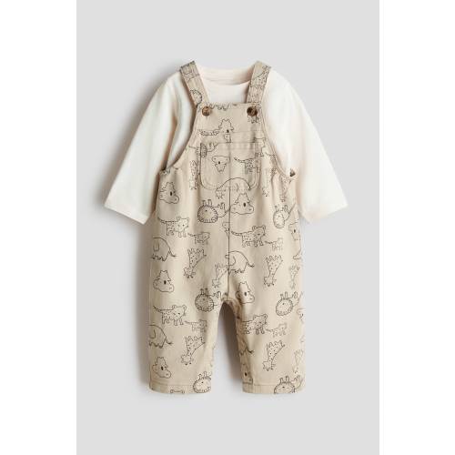 2-PIECE OVERALL AND SHIRT SET