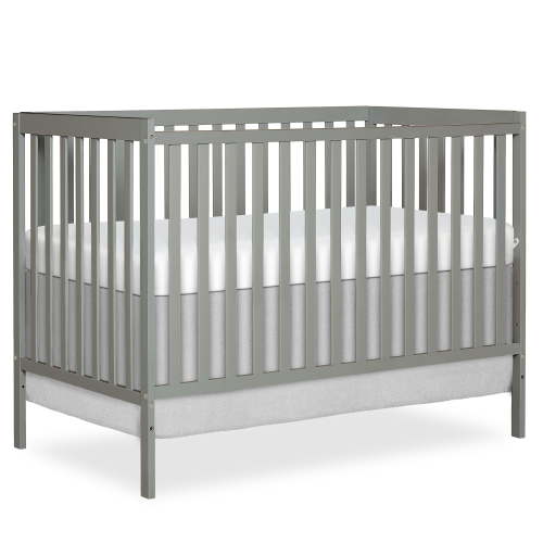 Dream On Me Synergy 5 in 1 Convertible Crib, Cool Grey