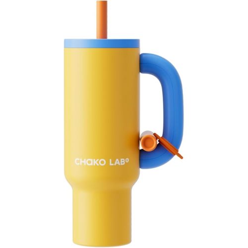 CHaKOLAB BaWangCup insulated water bottle drinkware yellow&blue tumbler 1000ml